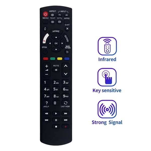 Fjernkontrollerstatning for N2QAYB001109 For Panasonic TV Black