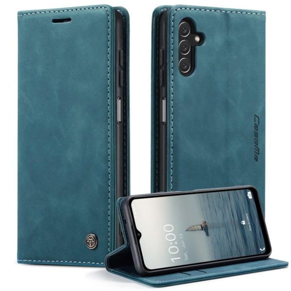 CASEME Retro Lompakkokotelo Samsung Galaxy A14 - Sininen Blue