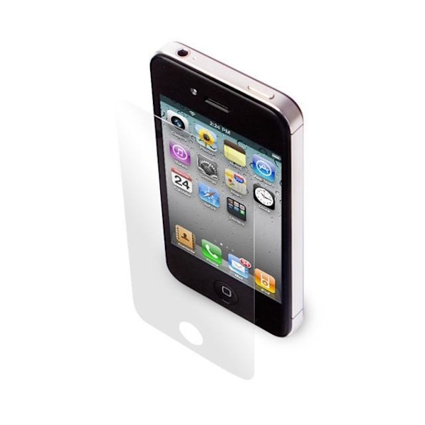 2stk skjermbeskyttere for Iphone 4/4s + Rengjøringsklut Transparent