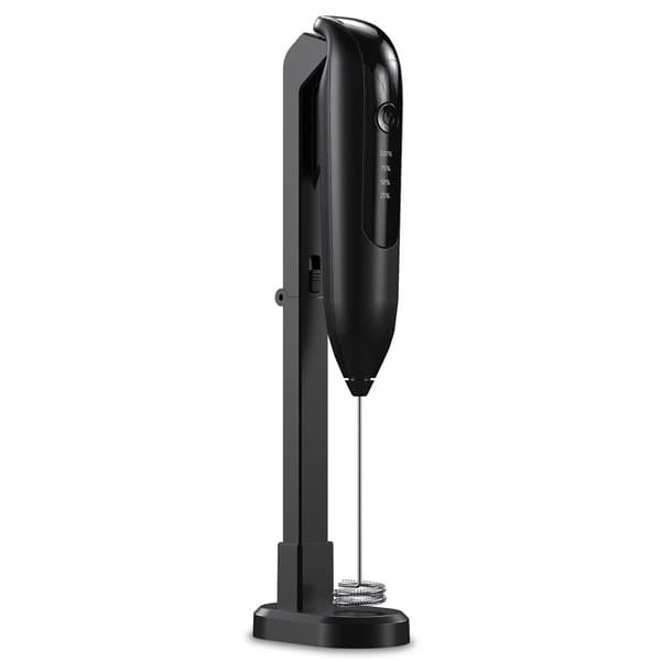 Mini Blender Mælkeskummer Håndholdt Skummer Elektrisk Drikkemixer - Sort Black