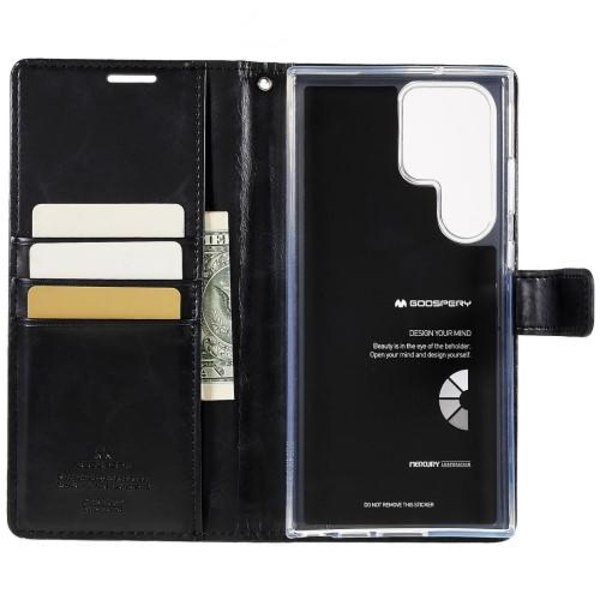 MERCURY GOOSPERY Blå Måne Etui Samsung Galaxy S23 Ultra - Sort Black