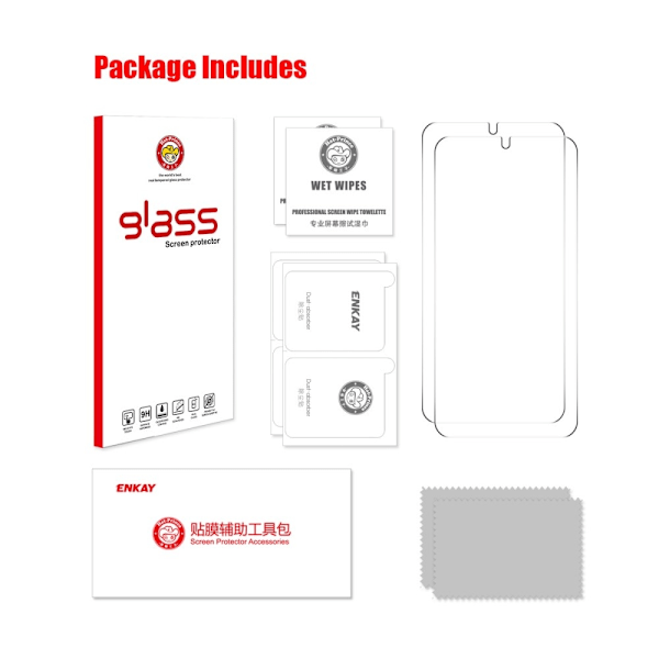 ENKAY Hærdet glas 0.18mm til Samsung Galaxy S25 Edge 2stk Transparent