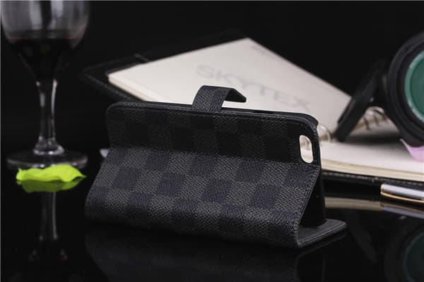 Iphone 8/7 Plus Lommebok - cover Rutete Grå/Svart Black