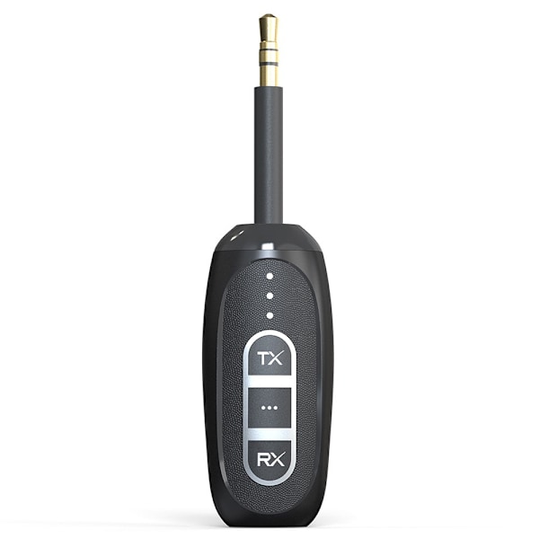 Bluetooth 5.4 -lähetinvastaanotin, matala latenssi, 3,5 mm:n langaton äänisovitin Black
