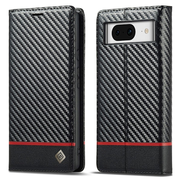 LC.IMEEKE Lompakkokotelo Pixel 8a - Musta Black