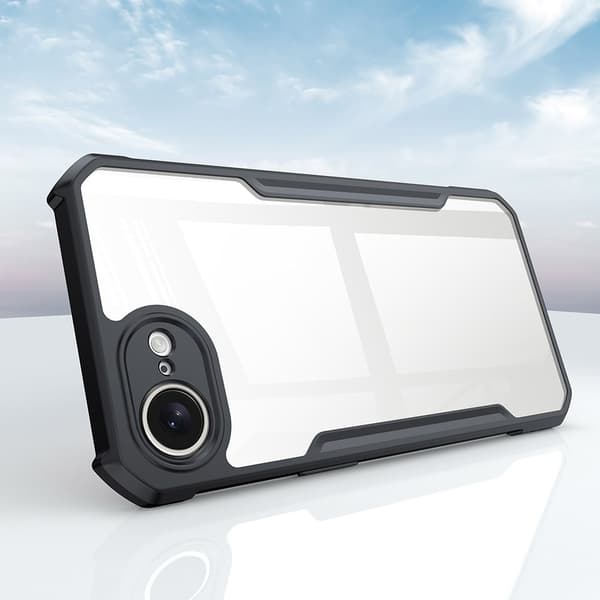 XUNDD bagcover til iPhone 17e / 16e akryl+TPU telefonetui Black
