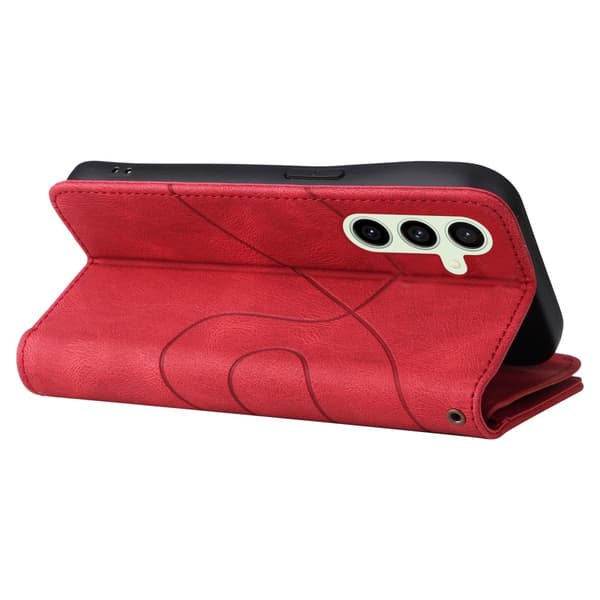 KT Multifunksjons Serie-5 Telefonveske for Samsung Galaxy S24 FE Red