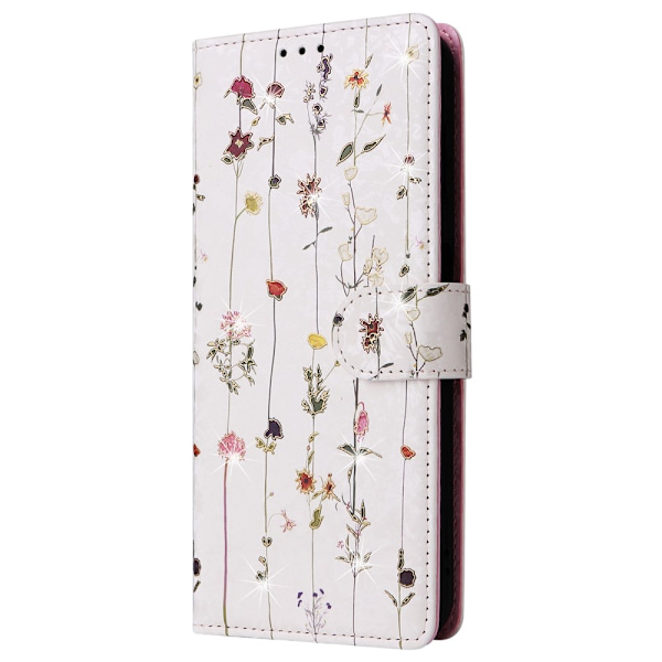 Till Samsung Galaxy A35 Plånboksfodral Blommor multifärg