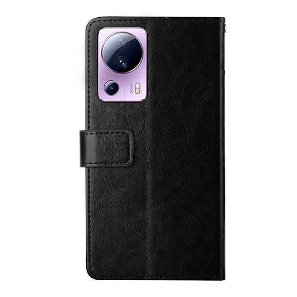 Plånboksfodral Fodral Y-linje till Xiaomi 13 Lite Svart