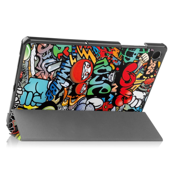 Trifoldet stativetui til Samsung Galaxy Tab A9+ 11" - Grafitti Multicolor