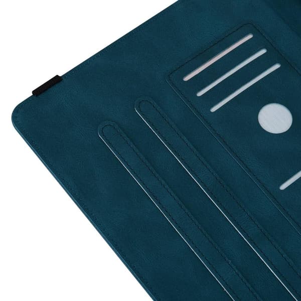 Apple iPad 10.9 2022 Sammenleggbart Veske Kortholder Sommerfugl - Blå Blue