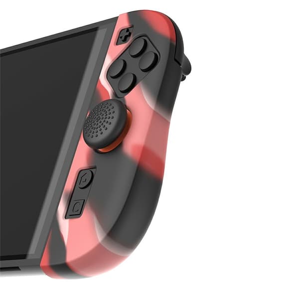 1 par kompatibel med Nintendo Switch 2 etuier med 4 hætter sort blå sort rød Blue