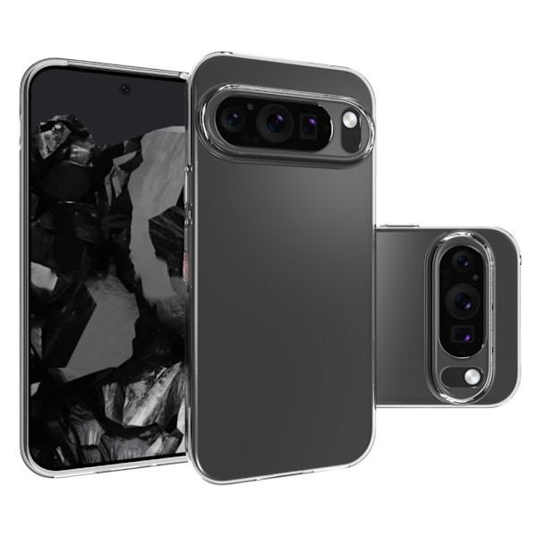 TPU Skal Fodral för Google Pixel 9 / Pixel 9 Pro Transparent