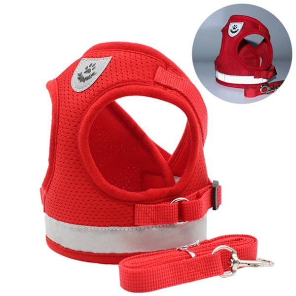 Reflekterende hundesele til små mellemstore hunde - Sort/S Black