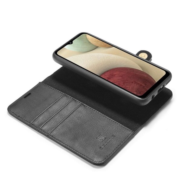 DG.MING 2-i-1 tegnebog taske til Samsung Galaxy A22 5G Black