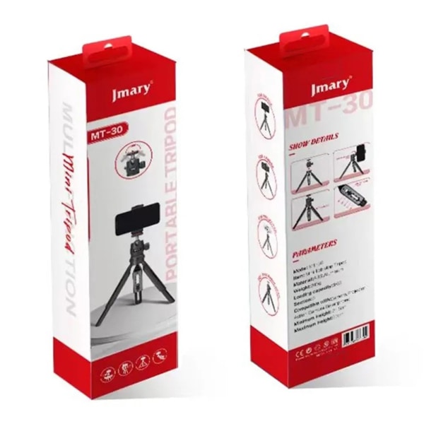 JMARY MT-30 Justerbart Stativ til Kamera / Telefon / Projektor