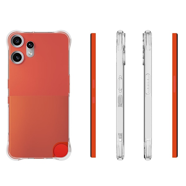 Til Nothing CMF Phone 2 Pro Case TPU Cover Bagside Transparent