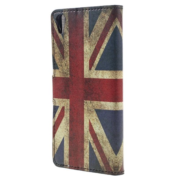 Sony Xperia XA Plånboksfodral Retro UK Flag Svart