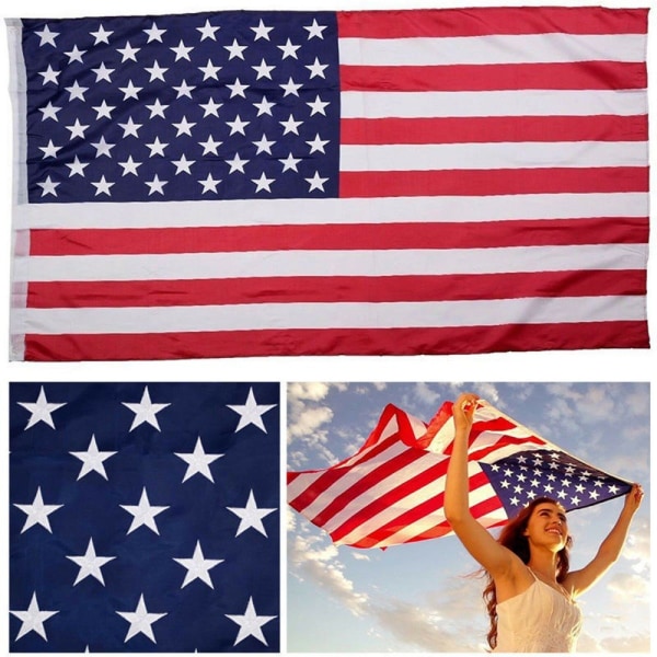 3 x 5 jalkaa 90x150 cm Yhdysvaltain lippu Black