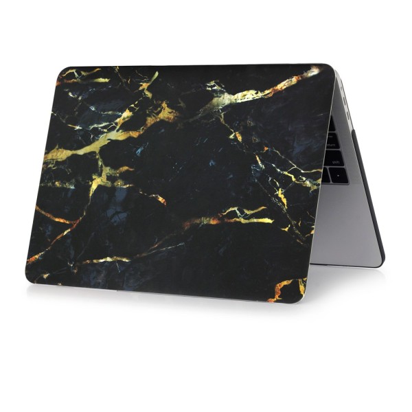 Patterned Protective Case MacBook Pro 13 inch 2016 A1706/A1708 Marble Pattern Black