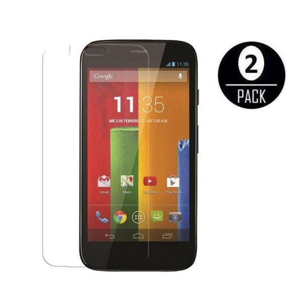 2st Skärmskydd till Motorola Moto E + Putsduk Transparent