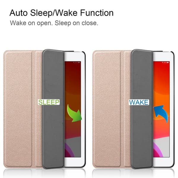 Apple iPad 10.2 2021/2020/2019Slim fit tri - fold fodral - Guld Guld