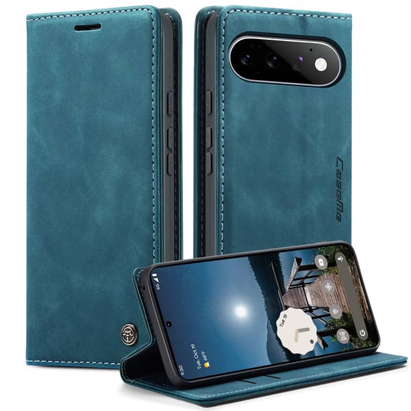 CASEME Telefonlommebokdeksel med stativ til Google Pixel 11 Pro og Google Pixel 11 Blue