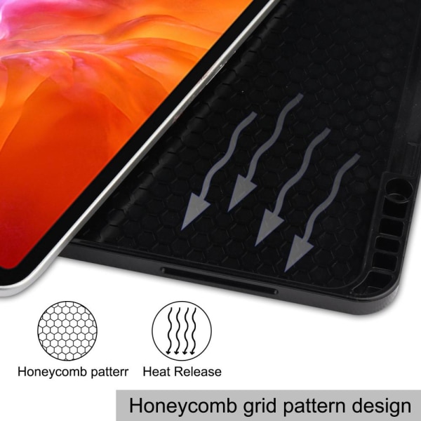 iPad 12,9" Pro 2021 Tri-fold Stand Tablet Cover Cover - Graffiti Multicolor