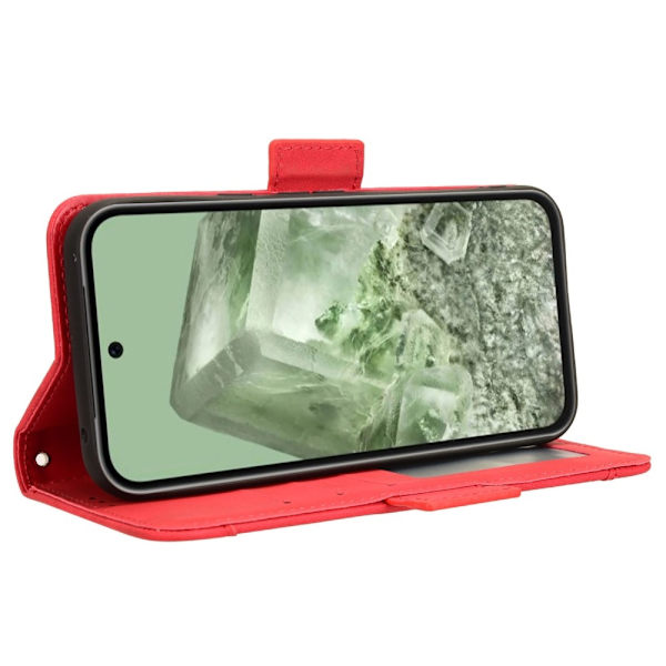 Google Pixel 8a Useita korttipaikkoja Puhelimen Lompakkokotelo Red