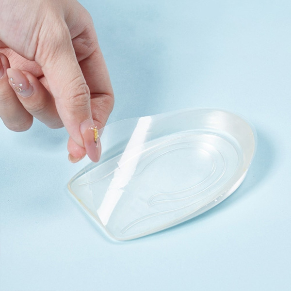 Skoinsats inlägg skolyft Silikon 3 cm inre höjande innersula Transparent
