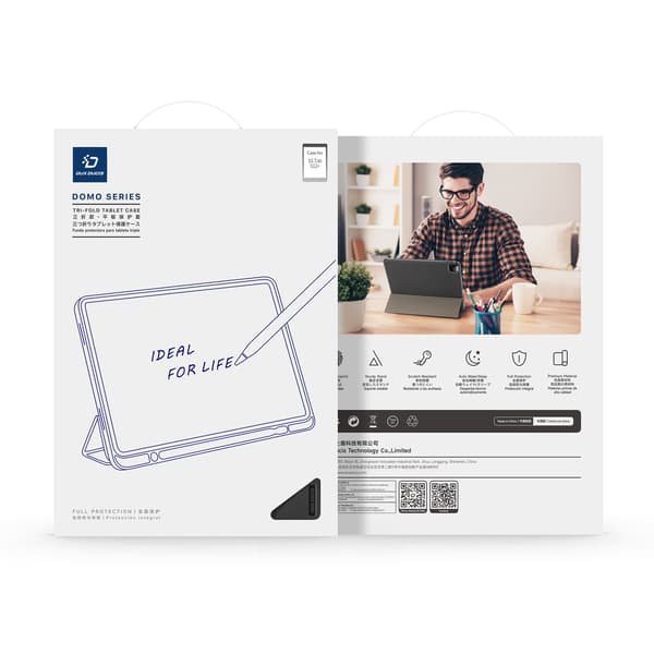 DUX DUCIS Tablettikotelo jalustalla Samsung Galaxy Tab S12+ puhelimelle Black