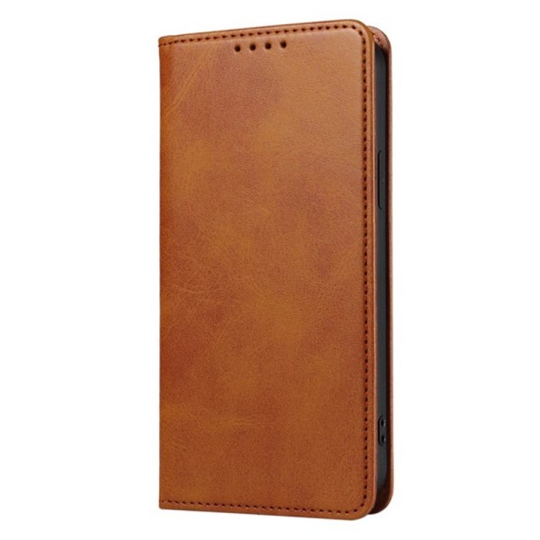 Wallet Stand Phone Case for iPhone 15 Pro Max Cell Cover - Brown Brown