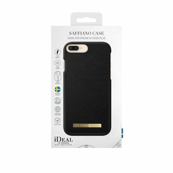 iDeal Of Sweden iPhone iPhone 8/7/6 Plus Saffiano case - musta Black
