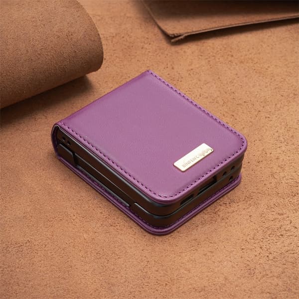 BINFEN COLOR Støtsikkert telefondeksel til Samsung Galaxy Z Flip8 Dark purple