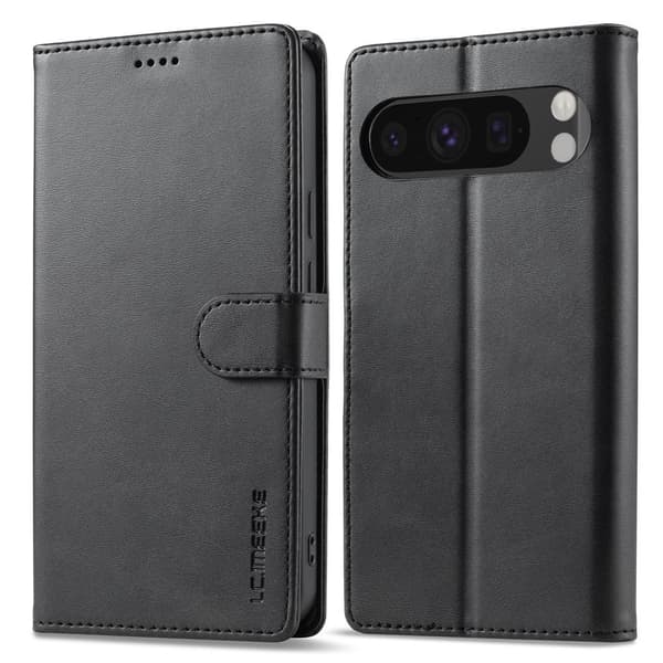 LC.IMEEKE For Google Pixel 10 Pro XL Deksel Stativ Telefondeksel Black