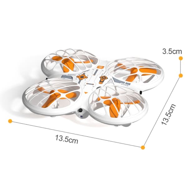 X38 DC-135 Helikopter Drone Kamera Luftfoto Quadcopter 2 batterier White