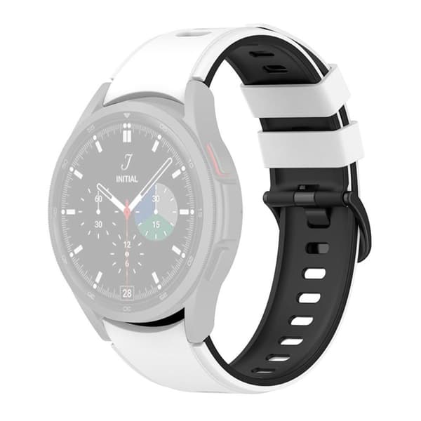 Silikonstropp til Samsung Galaxy Watch 5 40mm/44mm/Klokke 5 Pro 45mm White