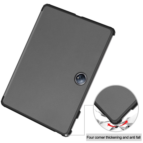 Til OnePlus Pad 2 Tri - fold Stand Wake/Sleep Cover Tabletetui Grey