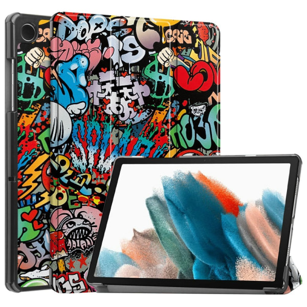 Trifoldet stativetui til Samsung Galaxy Tab A9+ 11" - Grafitti Multicolor