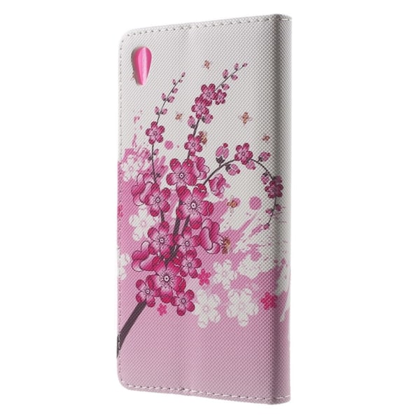 Sony Xperia Z5 Plum Blossom -lompakkokotelo Black