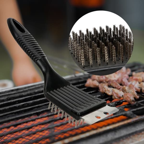 Multifunktionel grillbørste i rustfrit stål Black