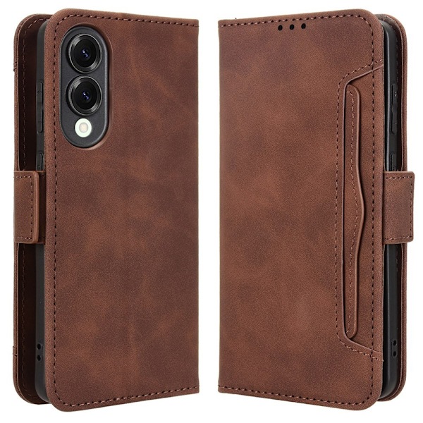Wallet case Case Cover for Samsung Galaxy S25 Edge Brown