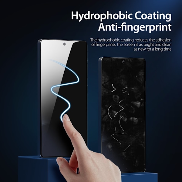 För Samsung Galaxy S25 Ultra, DUX DUCIS Högkvalitativt Anti-Spy härdat glas Svart