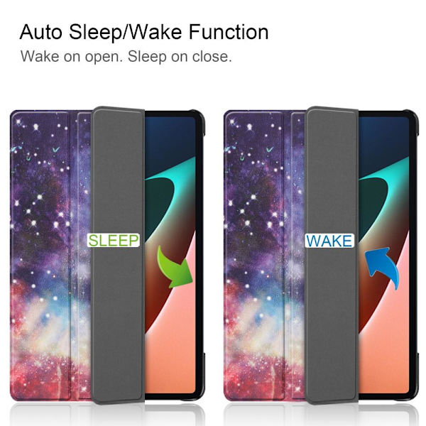 Slim Fit Cover Till Xiaomi Pad 5 - Sleep/Wake Up - Nebula Lila