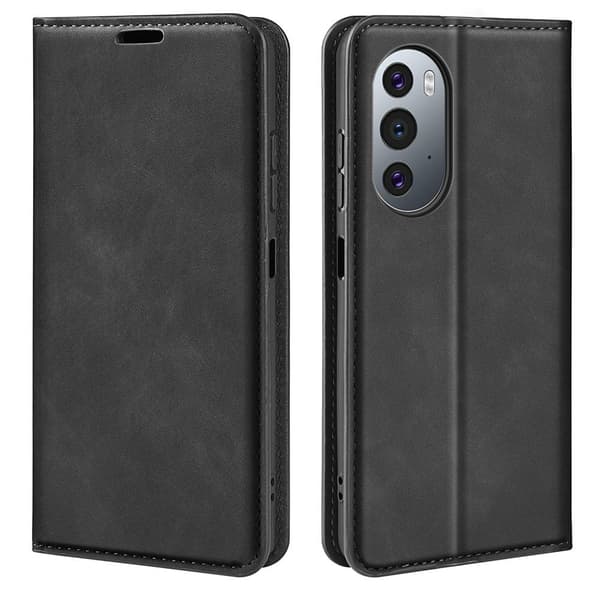 Till Motorola Edge 30 Pro Plånboksfodral - Svart Svart