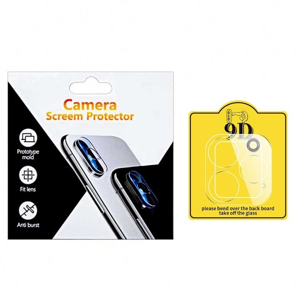Tempered Glass Camera Lens - iPhone 12 Pro Max Transparent