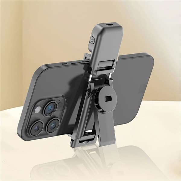 Selfiestang justerbart stativ Bluetooth selfiestang uttrekkbar med fylllys Black