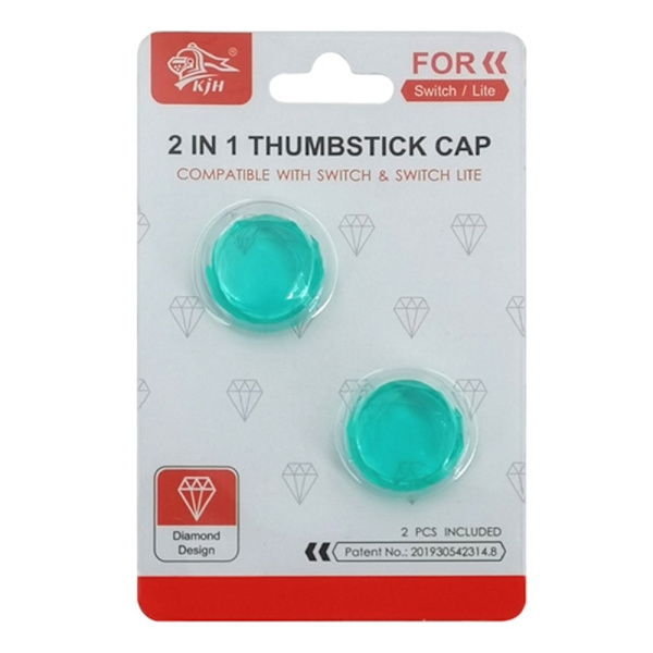 2stk Kompatibel med Nintendo Switch Lite Joystick Thumb Stick Grip - LYSEBLÅ Light blue