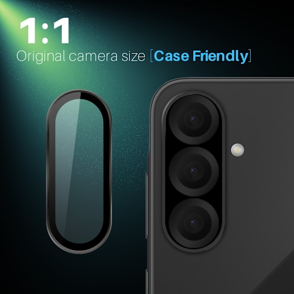 NORTHJO for Samsung Galaxy A26 Herdet Glass Kameralinsebeskytter Black
