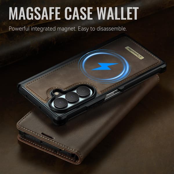 CASEME Telefonfodral med stöd för Samsung Galaxy Z Fold8 Ultra Brun